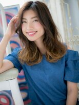 モッズ ヘア 福岡姪浜店(mod's hair)&nbsp;*mod's姪浜*…女っぷり底上げ！かきあげ前髪x毛先カラーd