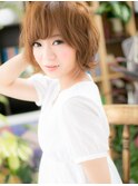 こなれ無造作カールことりベージュ大人ボブc4大宮20代30代40代