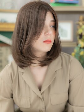 カバーヘア ブリス 戸田公園西口店(COVER HAIR bliss) センターパート斜めバングアンニュイヘアc5戸田公園20代30代40代