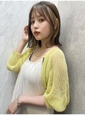 ダブルカラー/インナーカラー/イヤリングカラー/ペールベージュ