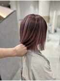 ピンクバレイヤージュ