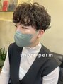 ラウンジ モリオ イケブクロ(Lounge MORIO Ikebukuro)&nbsp;朝のスタイリングがラクな刈り上げショートパーマスタイルです◎