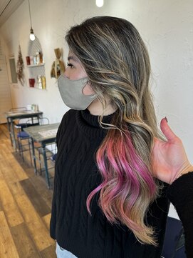 ソンリエ(SONRiE) ピンクインナーカラー