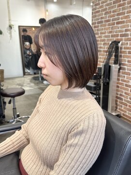 ヴィップルーム(viproom) 黒髪/グレーベージュ/レイヤーロング/前髪パーマ