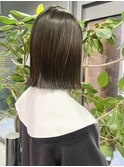 切りっぱなしボブ×透明感カラーS-14