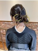 アレンジカチモリヘア×袴着付け