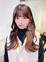 アイティー バイ アルバム 中野店(IT by ALBUM)&nbsp;カーキベージュニュアンスカラーレイヤーロング_ba486831