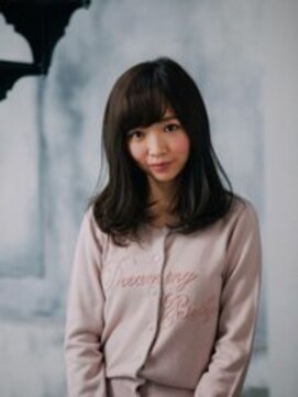 フラミューム 藤沢(flammeum) アンニュイロング×流しバング【藤沢】