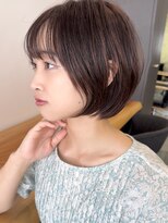 ビューエヒメ(VIEW EHIME)&nbsp;小顔カットショートボブ大人可愛いアッシュオリーブ