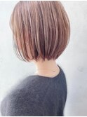 Say.丸みショートボブレイヤーハイライトブリーチインナーカラー