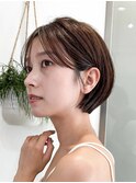 ショートとボブどっちも楽しみたい方はまるみショートボブ