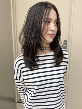 パークレーン アイス イヴェン(park lane ICI yeven) ブリーチなしブラウンハッシュカット縮毛矯正ストレートパーマ