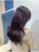 イルミナディープラベンダーカラー巻き髪池袋東口