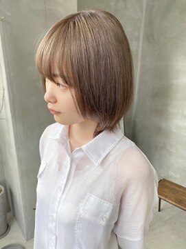テトヘアー(teto hair) ミルクティーベージュブラウン　ナチュラル　ケアブリーチ