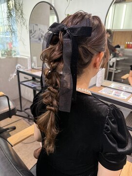 ゼスト クレス(ZEST Cres) 【立川CRES吉岡俊】編み下ろしヘアアレンジ