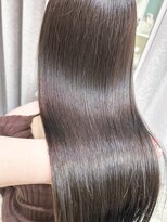 ミシェリー 新宿店(misherry)&nbsp;透明感うる艶オージュアオリーブグレージュこなれロングレイヤー