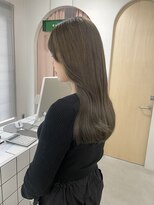 ヌー 栄(nuu)&nbsp;【Mayuno】ブリーチなしダブルカラー/オリーブベージュカラー