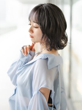ムクヘアー(muk hair) 束感ラフボブ×シースルーバング