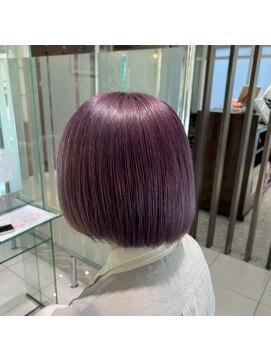 アース 新瑞橋店(HAIR&MAKE EARTH) ラベンダー×ボブ