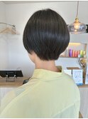 グレージュ×コンパクトショート