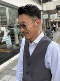 ツーブロックショート