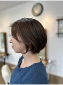 ショートボブ/アッシュブラウン