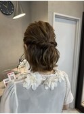 ハーフアップ