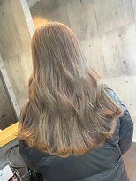 ヘアリゾート粋 ティガ 池袋店(tiga)&nbsp;透明感カラー/ミルクティーベージュ/ロング