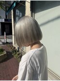 秋カラーにぴったり!髪質改善とケアブリーチでハイトーンボブ♪