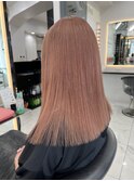 シアーピンク/韓国ヘアー/レイヤーカット/ハイトーン/髪質改善