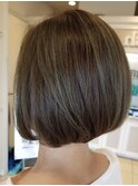 ハイライトショートボブ