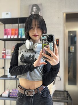 アマトウキョウスマートサロン(AMA TOKYO×Smart Salon) タッセルボブ　前髪長めボブ