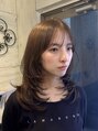 ヘアーアンドメイク シークタチカワ 立川店(Hair&Make Seek)&nbsp;明るめハニーベージュ×ミディアムハッシュカット
