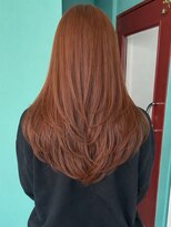 モルト 麻生(molt)&nbsp;海外風　韓国風　ハイレイヤーカット　カッパーブラウン