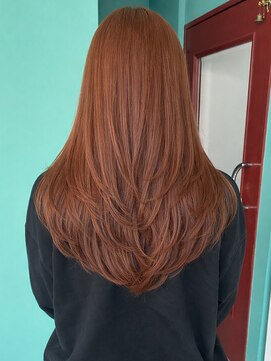 モルト 麻生(molt) 海外風 韓国風 ハイレイヤーカット カッパーブラウン