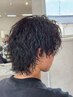 【好印象束感ショート】メンズカット+ツイストスパイラルパーマ　￥8900