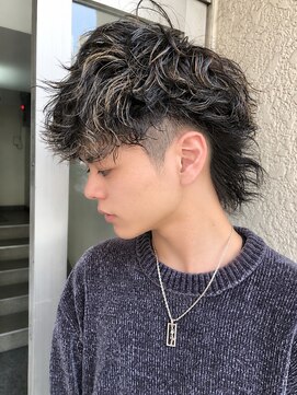キャンバス バイ ネオリーブ 横浜西口(Canvas by neo.) 横浜★マレットヘアメンズウルフパーマ