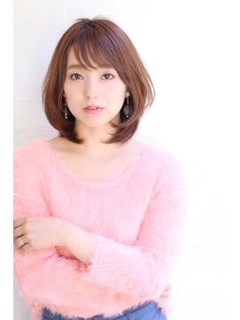 オーロ(ORO) ワンカールAラインボブ テラコッタカラー