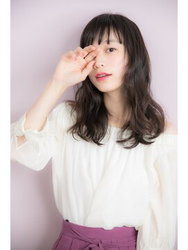 ナンバー デセオ 吉祥寺(N° deseo) 【Deseo】大人かわいいシースルーバングふんわりミディ