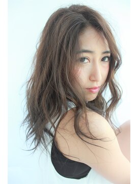 ルークス 中央林間(LOOOKS) 『セミロング×透明感アッシュ・グレーカラー』