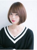 王道内巻きワンカールボブ