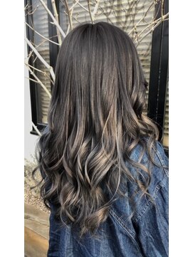 グロー(hair make grow) イルミナカラー　ブルーバレイヤージュ