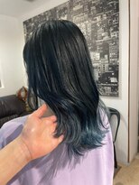 ナナナ パレナ 大津膳所店(nanana parena)&nbsp;艶髪ネイビーブルーグラデーションカラー♪