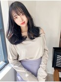クアンクヘア【韓国風 暗髪 ロングヘア】