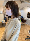 【透明感カラー】切りっぱなし外ハネボブ