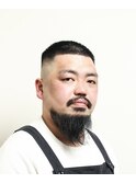 七三オールバックかき上げヘアコンマヘア２３３