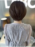 〈ショートヘア〉丸みが可愛い◎襟足短めショート
