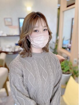 ヘアメイク ミチ 富田店(HAIRMAKE MICHI) 【MICHI 富田店　古作蓮】エギョモリ　シースルーバング