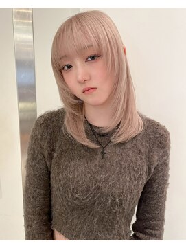 ベチカ(vetica) ホワイトベージュ×ウルフレイヤースタイル＊