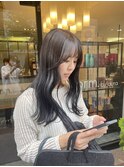 グレージュカラーダブルカラーインナーカラーケアブリーチ